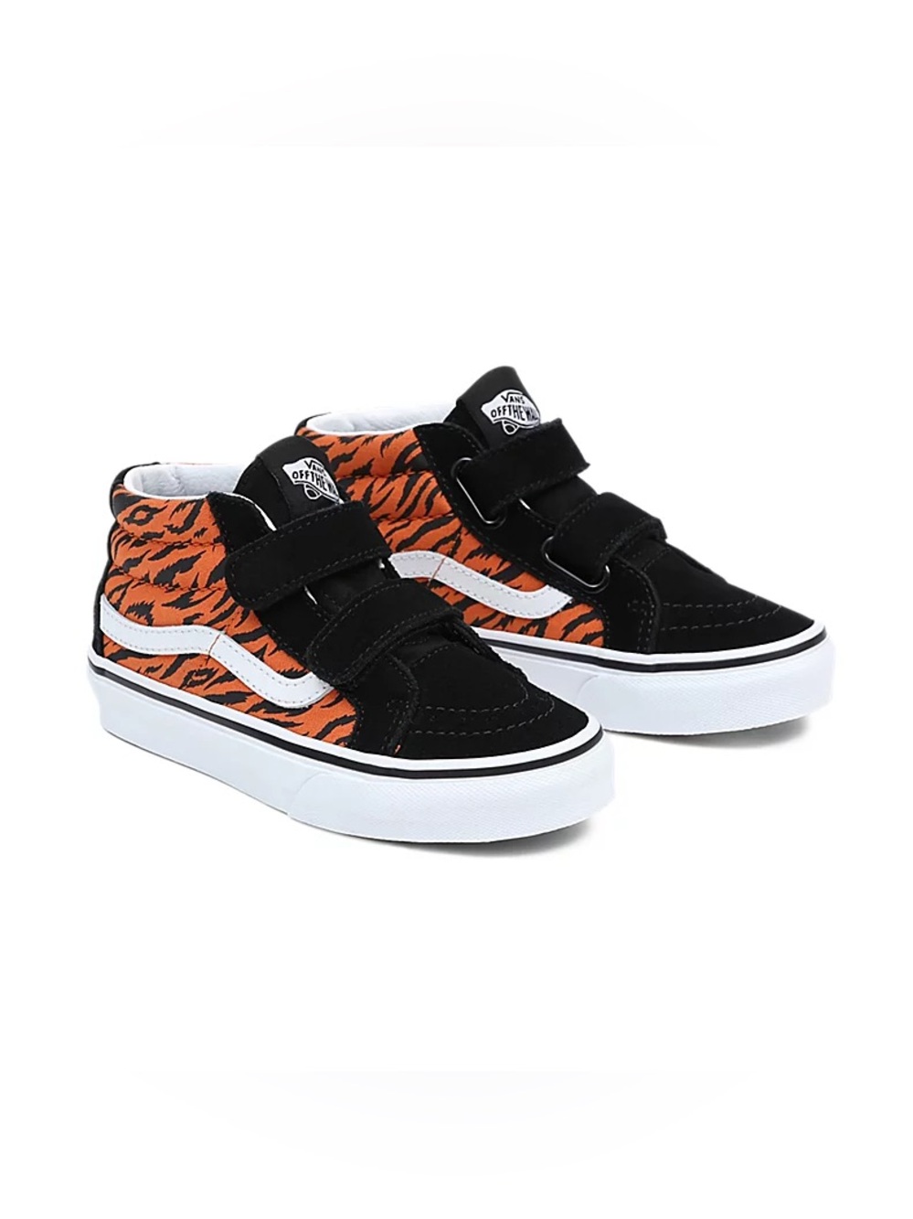 Vans Boys' Sk8-Mid Reissue V Shoes Tiger Print Size 2!